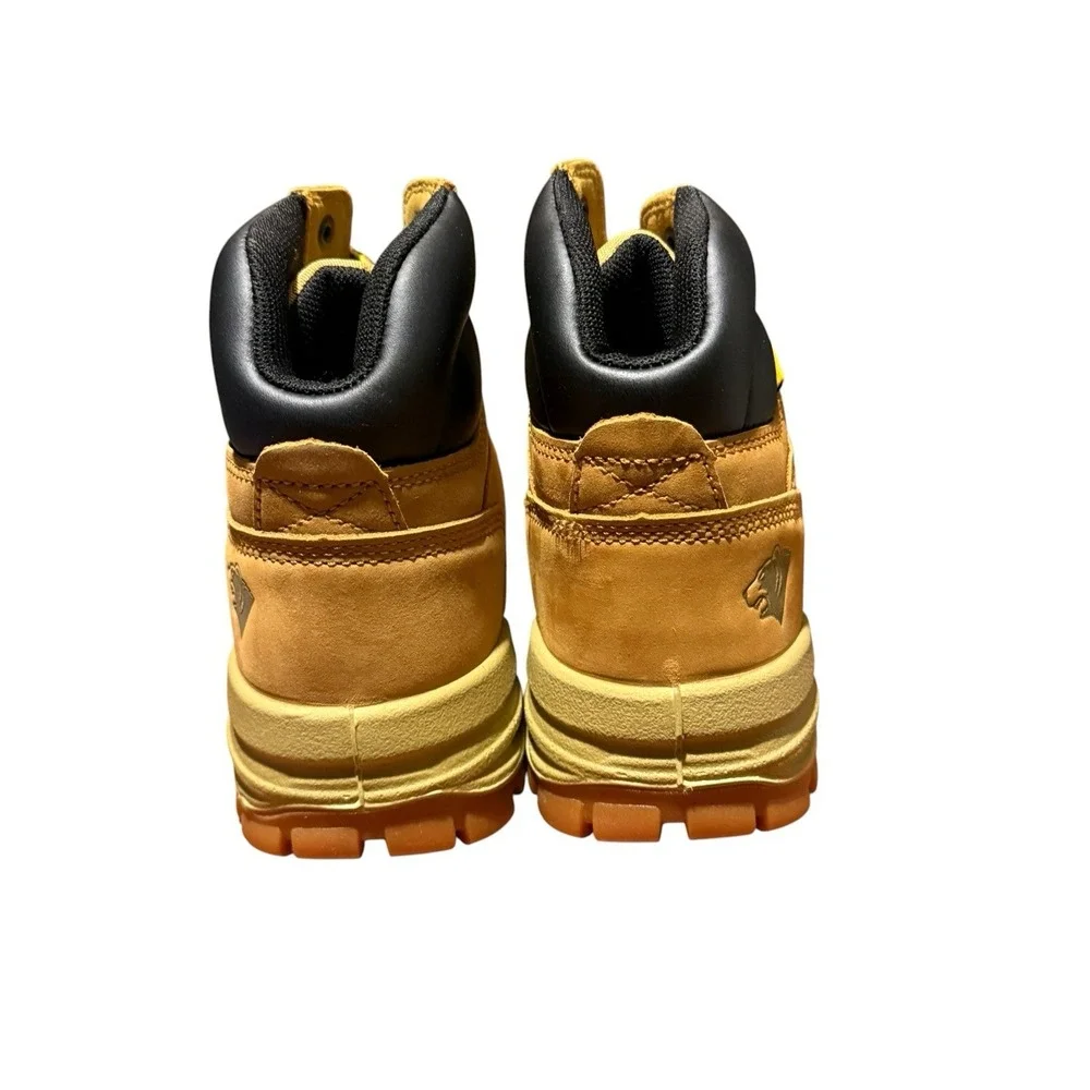 HERMAN SURVIVORS Men's Size 7W Boulder Work Boots Steel Toe Leather • Wheat